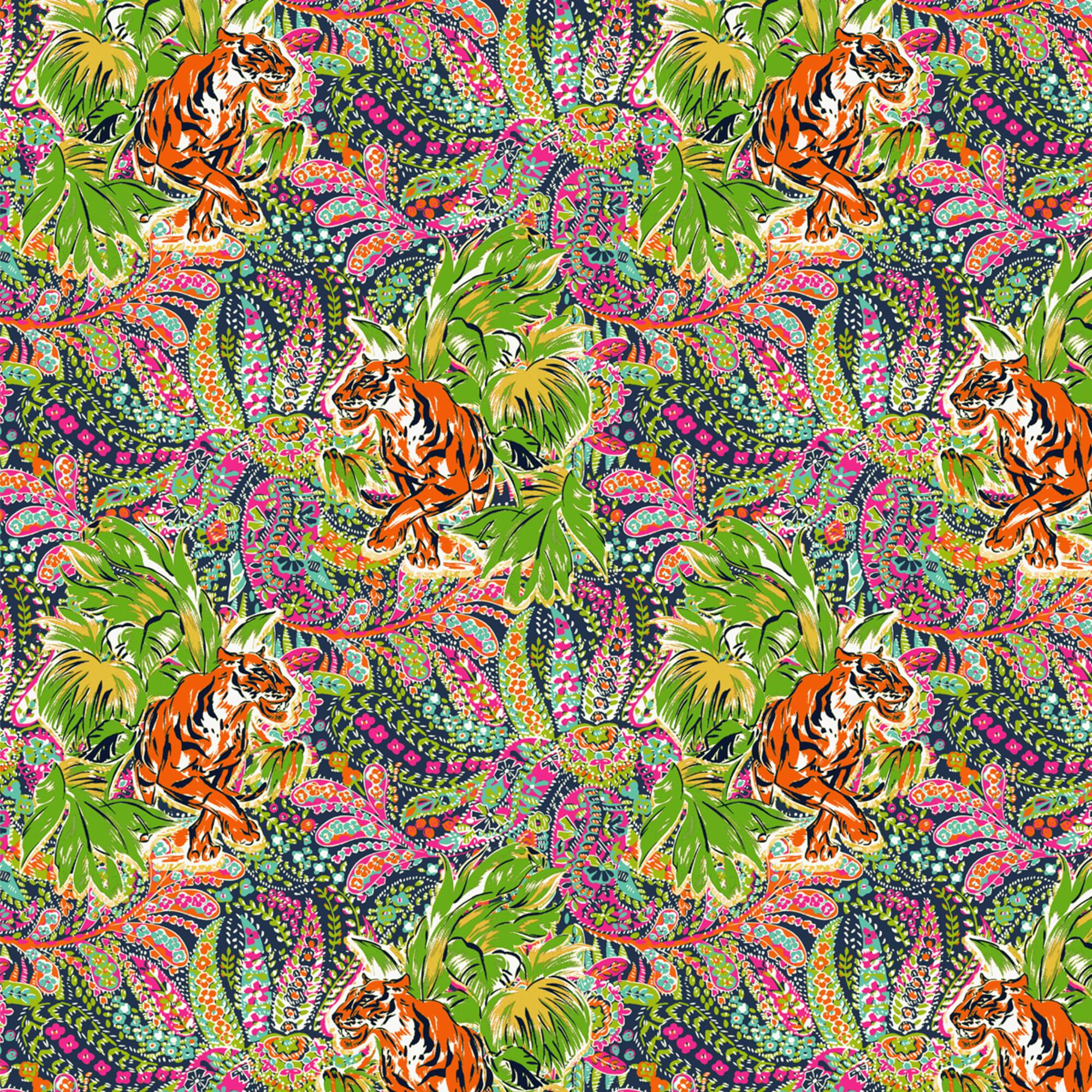 Springs Creative Tiger Paisley Cotton Fabric